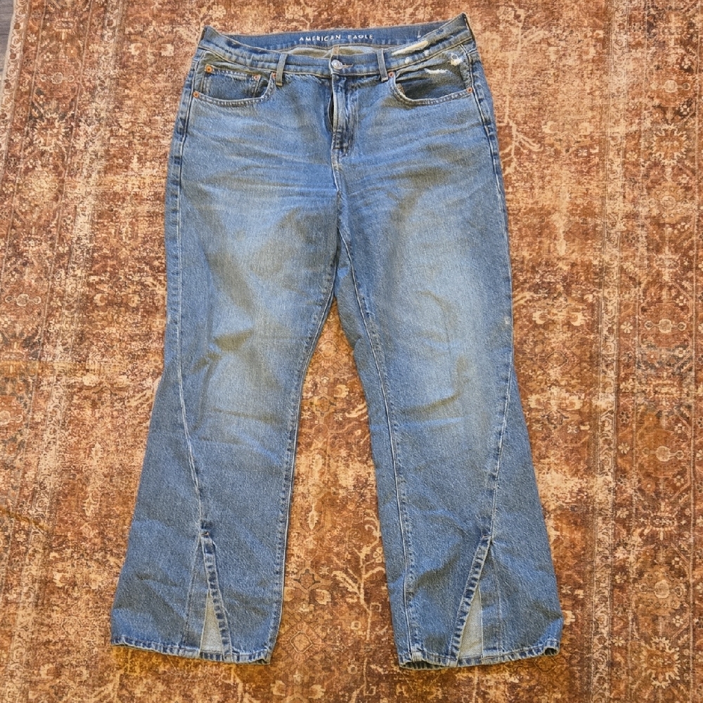 American Eagle Outfitters Flare Blue Jeans